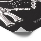 NOVA Skeleton Heart Hands Baby Dusche Willkommen Poster (Ecke)