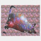 Nova Space in Cat Fleece Blanket (Vorderseite (Horizontal))