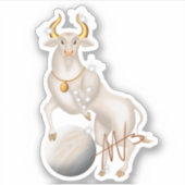 Nova Taurus Venus Zodiac Aufkleber (Vorderseite)