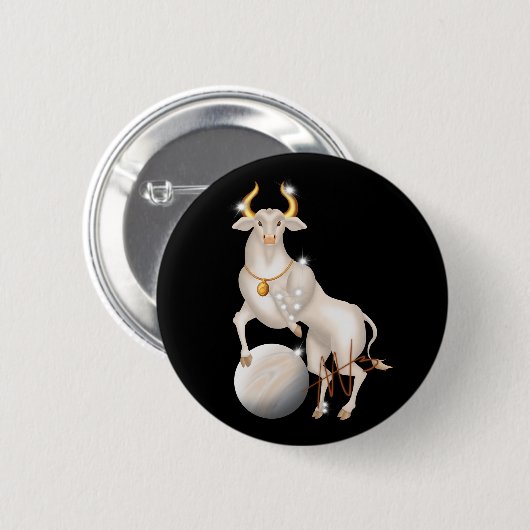 Nova Taurus Venus Zodiac Button (Vorne & Hinten)