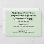 Nova the Golden Retriever Dog Einladung zu Weihnac (Rückseite)