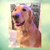 Nova The Golden Retriever Dog Weihnachtsschnee Fensteraufkleber (Blatt 3)