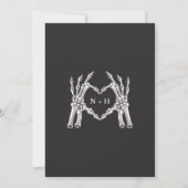 NOVA Til Death Gothic Skull Black Brautparty Einladung (Rückseite)