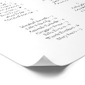 NOVA Til Death Gothic Skull Wedding Chart Poster (Ecke)