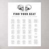 NOVA Til Death Gothic Skull Wedding Chart Poster (Vorne)