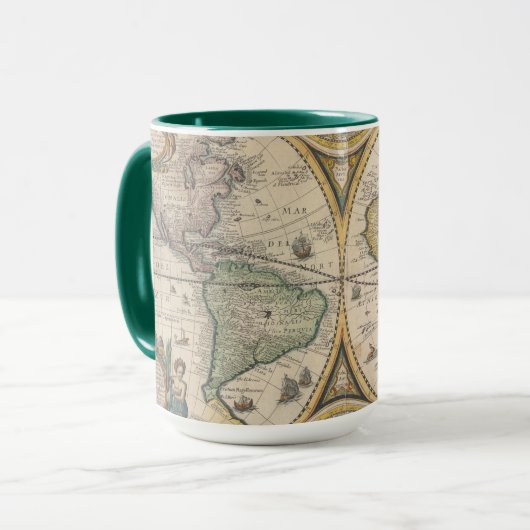Nova Totius Terrarum Orbis Geographic Tasse (Vorderseite Links)