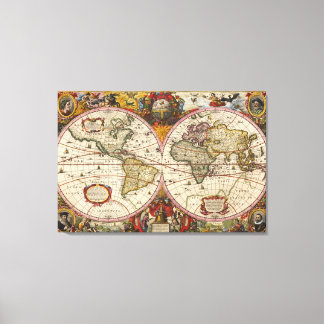 Nova Totius Terrarum Orbis Geographica Ac Hydrogra Leinwanddruck