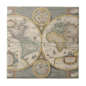 Nova Totius Terrarum Orbis Geographica Fliese (Vorderseite)