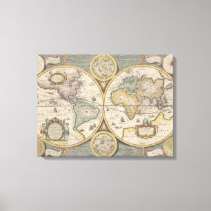 Nova Totius Terrarum Orbis Geographica Leinwanddruck