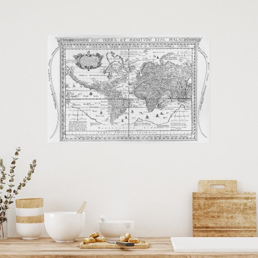 Nova Totius Terrarum Orbis Poster (Küche)