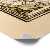 Nova Totius Terrarum Orbis Tabula (F. de Wit) Poster (Ecke)