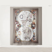 Nova Totius Terrarum Orbis von Henricus Hondius II Wandteppich (Vorderseite)