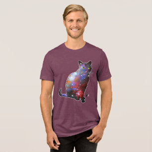 Nova Weltraum In Katze Tri-Blend Shirt