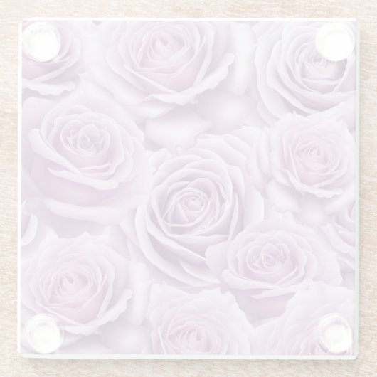 Novalis-Rose Blühender Untersetzer (Rückseite)