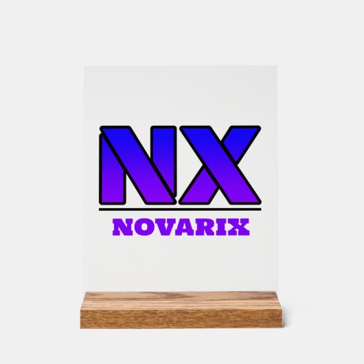 Novarix Acrylschild Logo (Vorderseite)