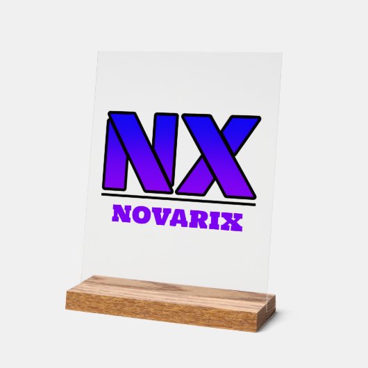 Novarix Acrylschild Logo (Winkel)