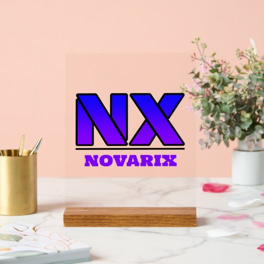 Novarix Acrylschild Logo (Hochzeit)