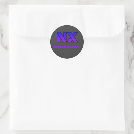 novarix aufkleber schwarz (Tasche)