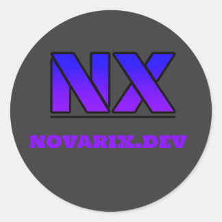 novarix aufkleber schwarz