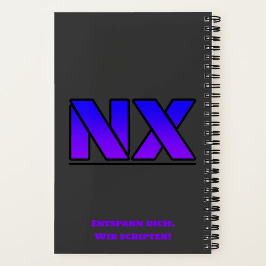 Novarix Notizbuch (Rückseite)