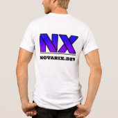 novarix t-shirt weiß Tri-Blend shirt (Rückseite)