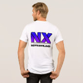 novarix t-shirt weiß Tri-Blend shirt (Rückseite voll)