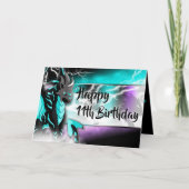 Novastorm Dragon Geburtstag Karte (Vorderseite)