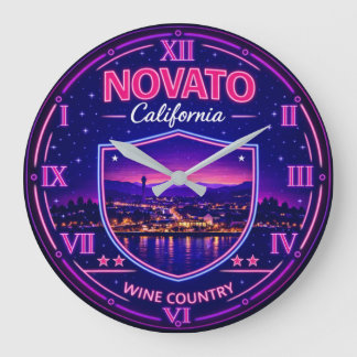 Novato California Valley Lights Große Wanduhr