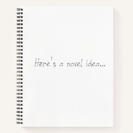 Novel Idea Spiral Bound Notebook Notizblock (Vorderseite)