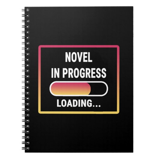 Novel in Progress - Neuartiges Laden Notizblock (Vorderseite)