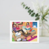 Novel Ladys Postcard Postkarte (Stehend Vorderseite)