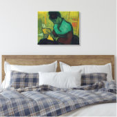 Novel Reader von Vincent Van Gogh Leinwanddruck (Insitu (Schlafzimmer))