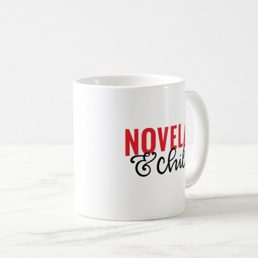 Novelas & Chill, spanisch Kaffeetasse (VorderseiteRechts)