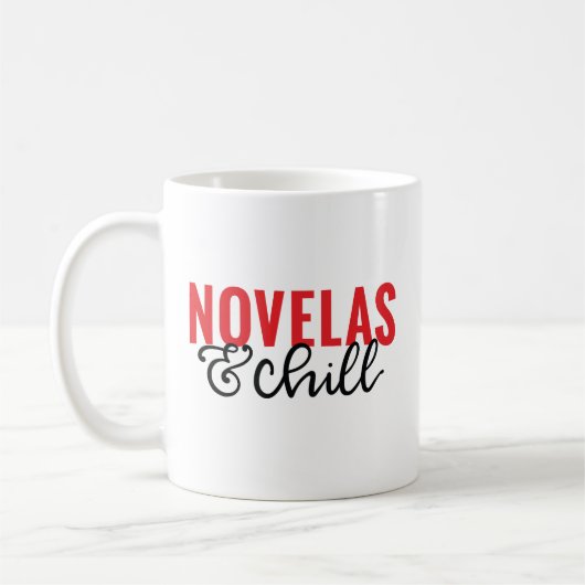 Novelas & Chill, spanisch Kaffeetasse (Links)