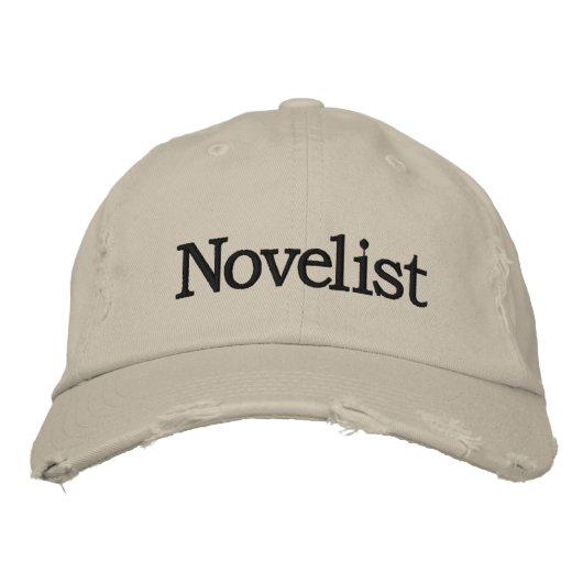 Novelist bestickter Hut für neuartige Schriftstell (Vorderseite)