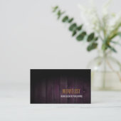 NOVELIST Business Card Dark Wood Visitenkarte (Stehend Vorderseite)