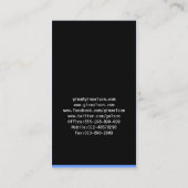 Novelist Business Card Monogram Block Visitenkarte (Rückseite)