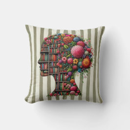 Novels Are My Sanctuary for Bookish Square Kissen