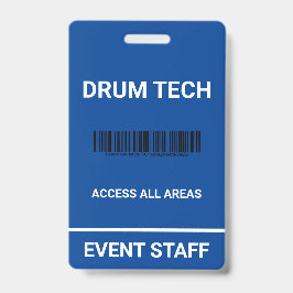 Novelty Back Bühne Pass ID Abzeichen Ausweis