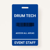 Novelty Back Bühne Pass ID Abzeichen Ausweis (Vorderseite)