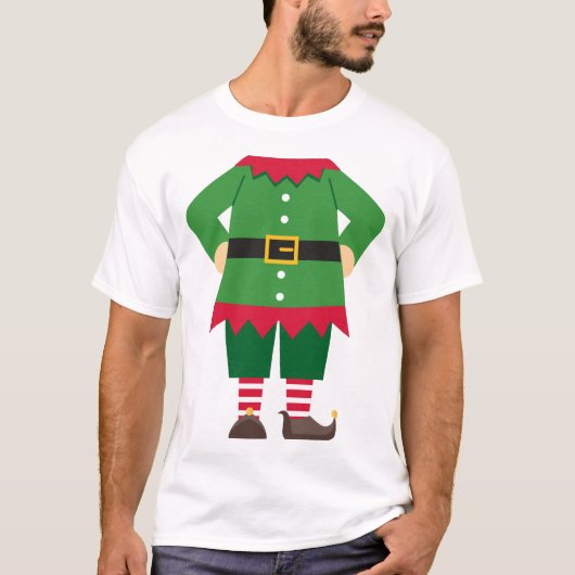 Novelty Boy Elf Weihnachten Extravaganten Dress T  T-Shirt (Vorderseite)