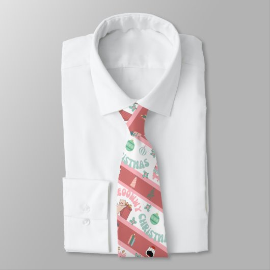 Novelty Cat Christmas Krawatte (Gebunden)