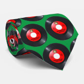 NOVELTY CHRISTMAS NECK TIE, Santa Red 45PM Retro Krawatte (Gerollt)