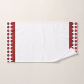 Novelty Clock Face Trimm White Badhandtuch Set (Handtuch)