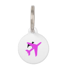 Novelty Dog & Flugzeug Tag