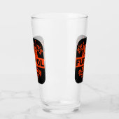 Novelty Funny Beer Label Glas (Links)