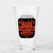 Novelty Funny Beer Label Glas (Vorderseite)