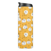 Novelty Funny Niedlich Kittens Pattern Personalisi Thermosbecher (Nach rechts gedreht)