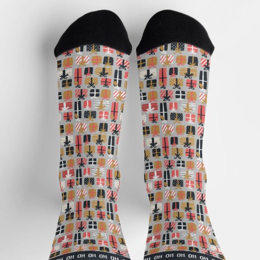 Novelty Ho Ho Weihnachtsgeschenk Socken (Oben)