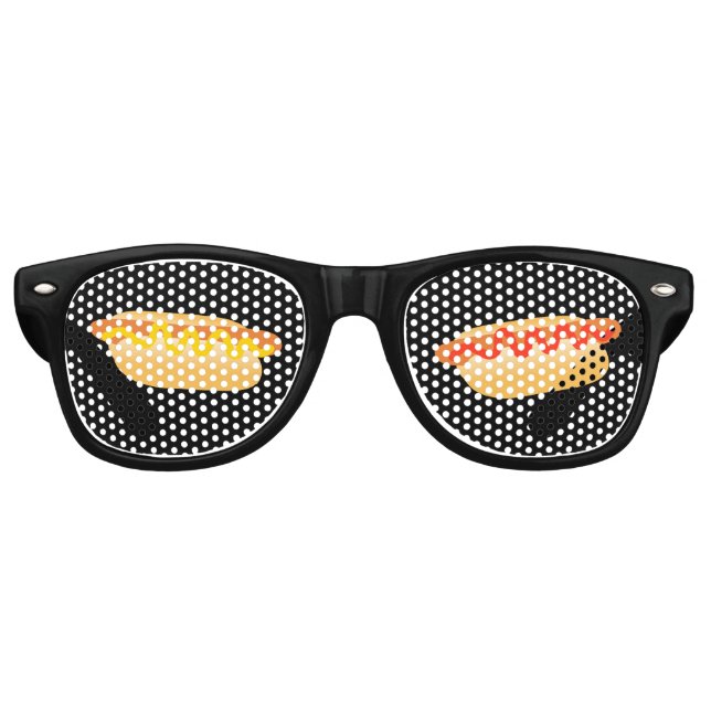 Novelty Hot Dog Black Party Partybrille (Vorderseite)